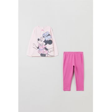 Pijama de bumbac cu model cu desene