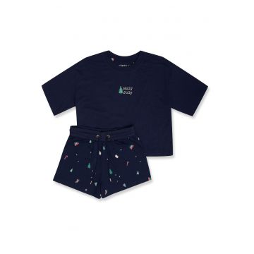 Pijama de dama  bumbac albastra