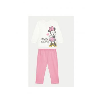 Pijama fete -  304547539 - Bumbac organic - Alb