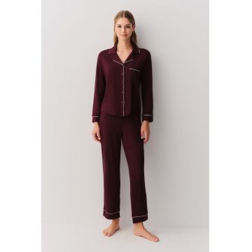 Pijama uni cu pantaloni lungi