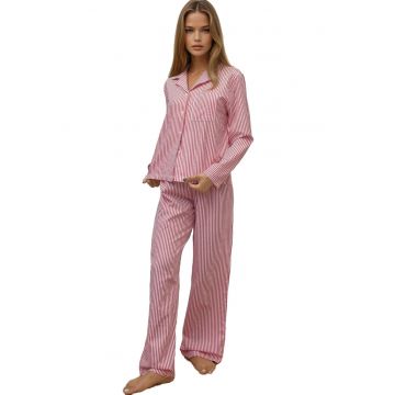 Pijamale dama -  Bumbac - Rosu