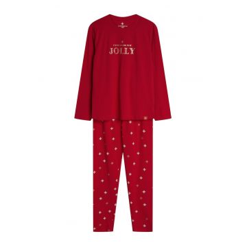 Pijamale dama -  Dotie - cu fulgi de zapada