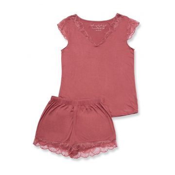 Pijamale dama -  Viscoza - Maro