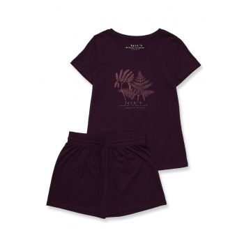 Pijamale de dama  bumbac mov