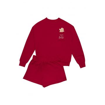 Pijamale de dama  rosu