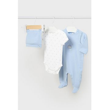 Set de pijamale din amestec de bumbac - 3 piese