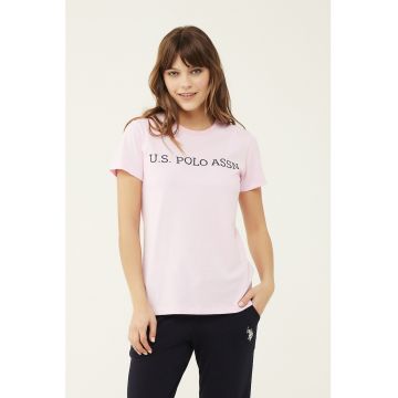 Tricou de casa din bumbac cu imprimeu logo