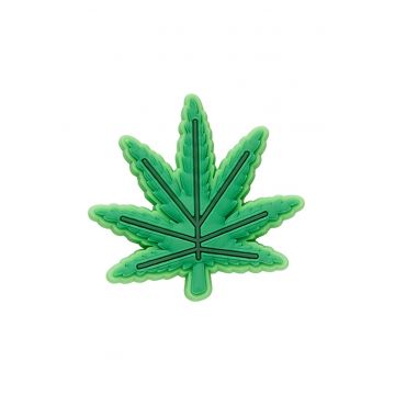 Accsoriu jibbitz pentru saboti cu model frunza - Verde