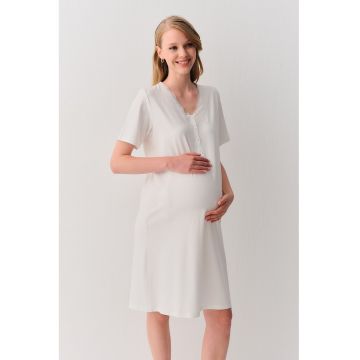 Camasa de noapte cu decolteu in V