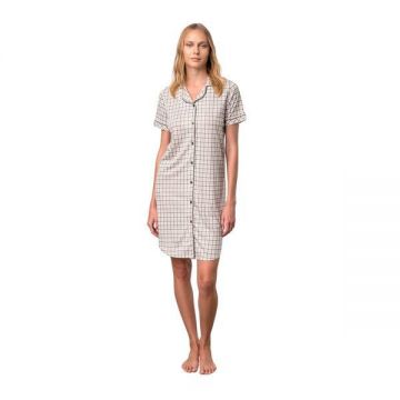 Camasa de noapte Vamp 18217,XXL, 50% bumbac 50% modal,bej
