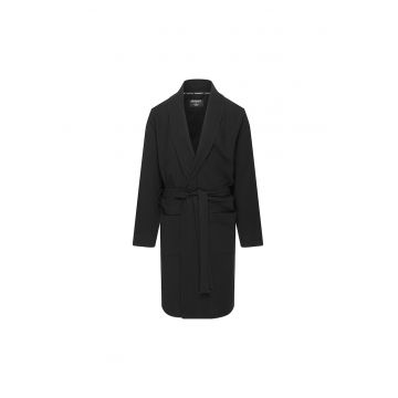 Halat barbati  bumbac - maneca lunga - 2 buzunare - negru