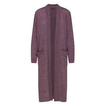 Halat de baie dama  Fudge - mov - poliester - maneca lunga - 2 buzunare -