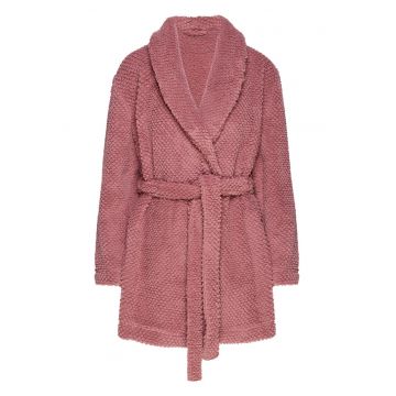 Halat de baie dama  Jamie - mov - maneca lunga - poliester