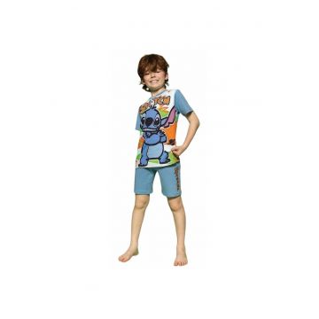 Pijama cu imprimeu cu Stitch