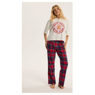 Pijama dama Alb Candy Cane