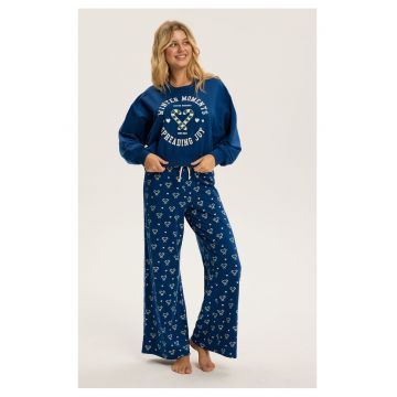 Pijama dama Albastru Berry