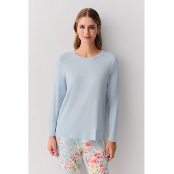 Pijama din amestec de bumbac cu pantaloni lungi