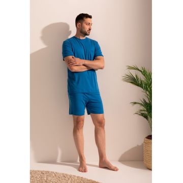 Pijama din amestec de eucalipt cu maneci scurte Brian