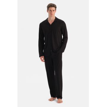 Pijama din amestec de modal cu model