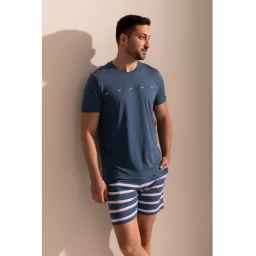 Pijama din amestec de modal cu pantaloni scurti Garet
