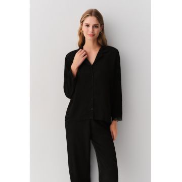 Pijama uni cu nasturi