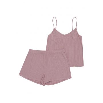 Pijamale de dama Henderson viscoza roz murdar