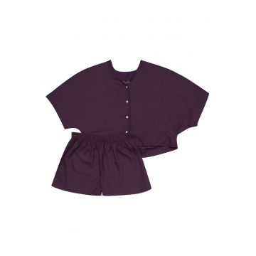 Pijamale de dama viscoza mov