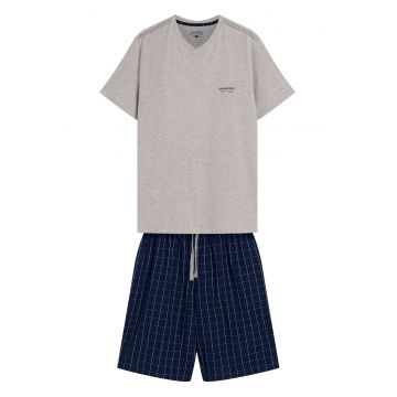 Pijamau barbati Dorm  gri - bleumarin