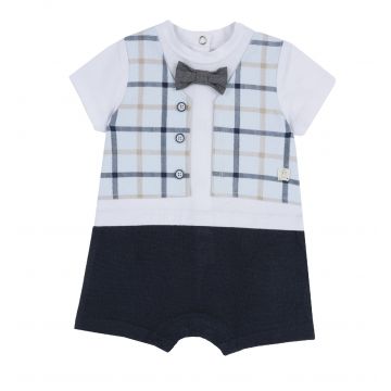 Salopeta bebe Chicco, alb cu bleumarin, 50951-64MFCI