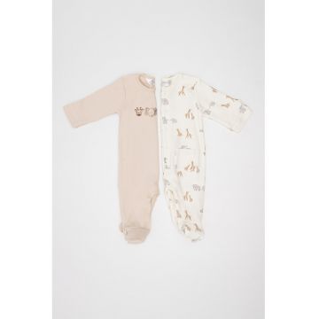 Set de salopete cu botosei si model - 2 piese