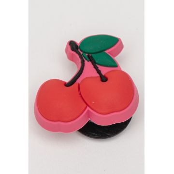 Talisman cu design cireasa - Roz deschis/Rosu vermillion