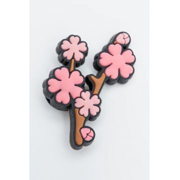 Talisman cu imprimeu Jibbitz - Roz deschis/Maro deschis