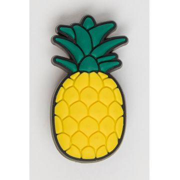 Talisman cu model cu ananas Jibbitz™ - Verde/Galben