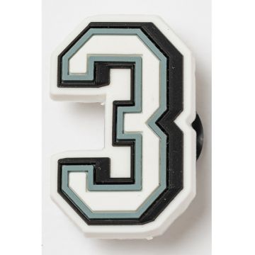 Talisman pentru saboti Jibbitz - Alb/Negru/Gri