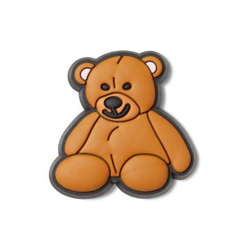 Talisman Teddy Bear Jibbitz™ - Negru/Maro scortisoara