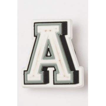 Talismane in forma de litera pentru saboti Jibbitz - Alb/Negru