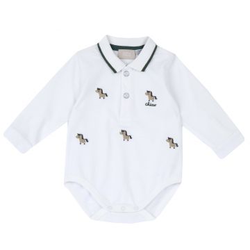Body bebe Chicco cu broderie, alb, 07904-67MFCO