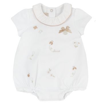 Salopeta bebe Chicco, pantaloni scurti, Alb 2, 50989-66MFCI