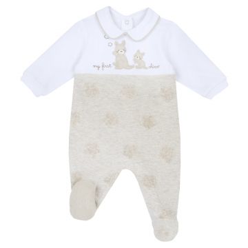 Salopeta bebelusi Chicco, Bej Cu Model, 27105-66MFCI