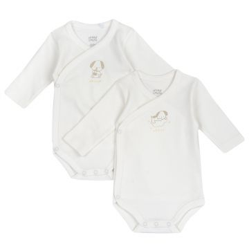 Body bebelusi Chicco, set doua bucati, alb, 00903-69MFCI