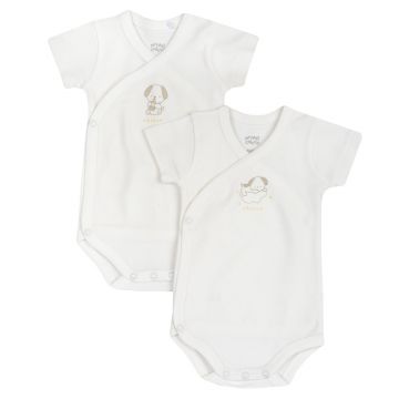 Body bebelusi Chicco, set doua bucati, alb, 00904-69MFCI