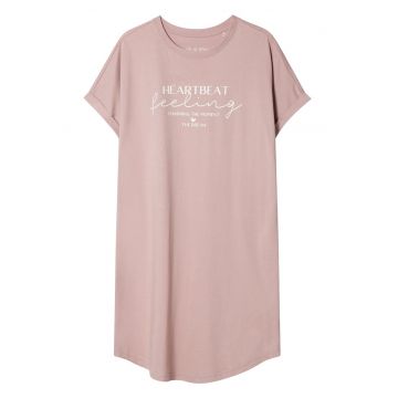 Camasa de noapte  bumbac roz