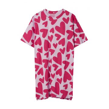 Camasa de noapte  roz bumbac