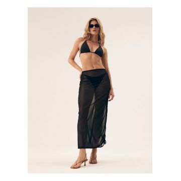 Fusta de plaja Seashell  negru - Negru