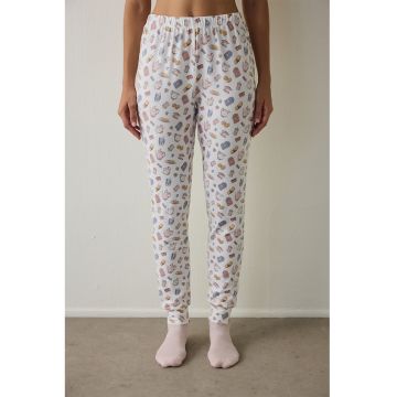 Pantaloni lungi de pijama cu imprimeu