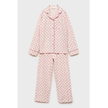 Piajama de bumbac cu design