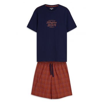 Pijama barbati Dash  bluemarin - rosu