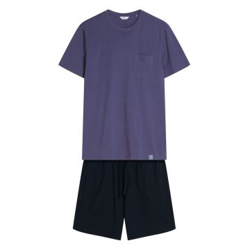 Pijama barbati Mick  albastru - negru