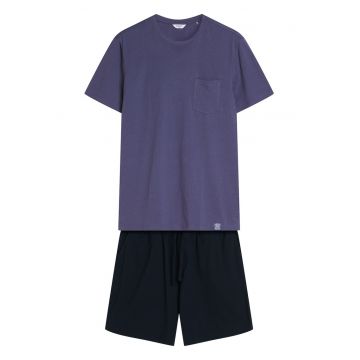 Pijama barbati Mick  albastru - negru