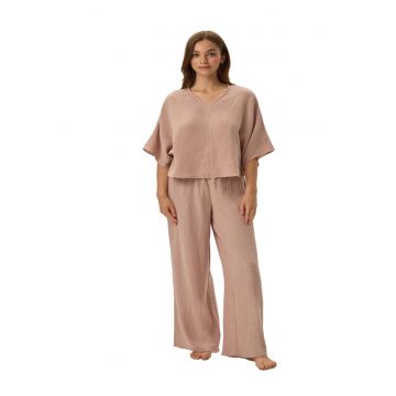 Pijama dama Fave -  Bumbac - Roz